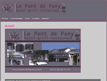 Tablet Screenshot of lepontdepany.fr